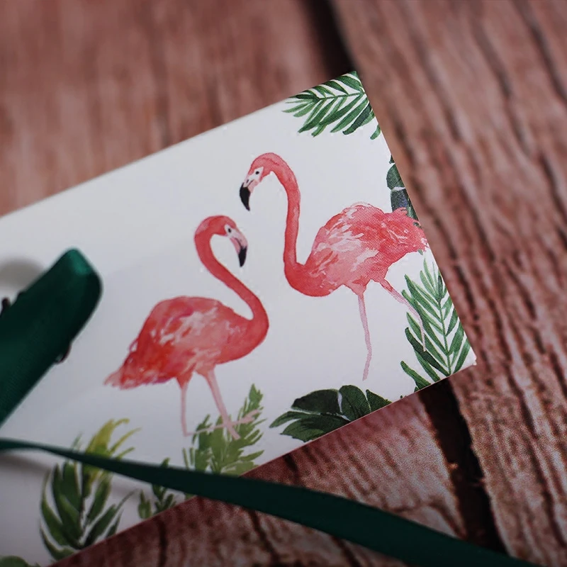 50 шт Новые Креативные европейские коробки конфет Фламинго свадебный подарок