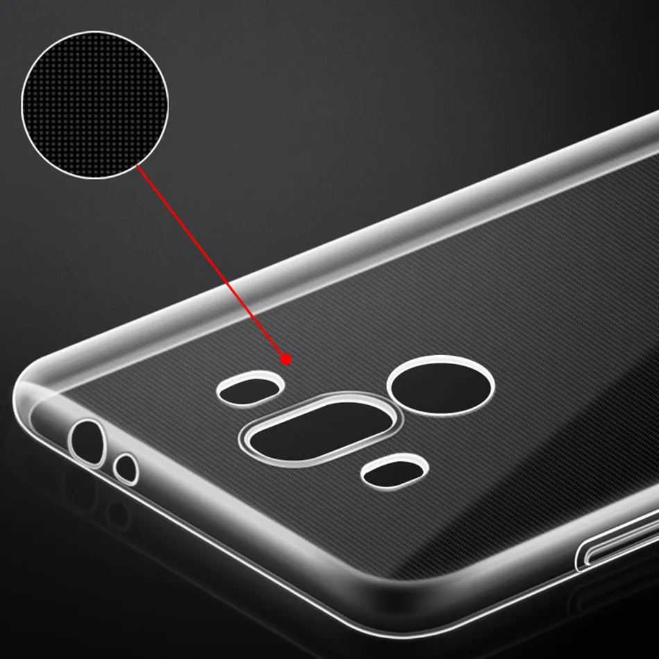 Ультра тонкий прозрачный Чехол для Huawei P10 Коврики 10 Lite Pro Nova 2i Honor 9i 6C насладиться 5