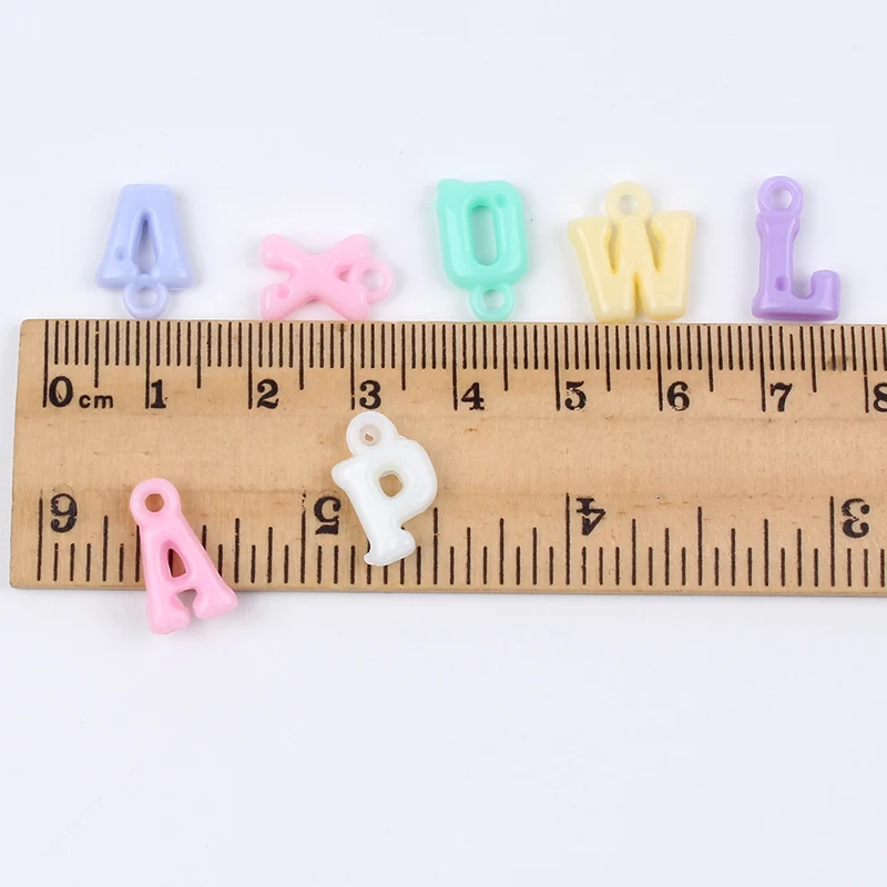 100 шт./лот Случайные Смешанные алфавитные буквы пуговицы пластиковые мини