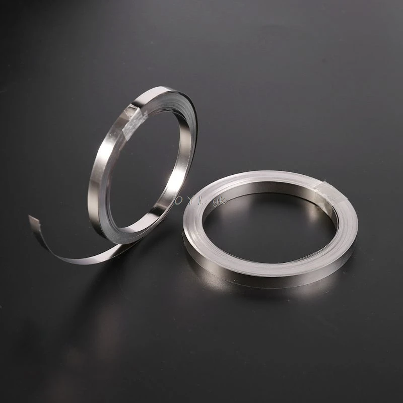 

10m Nickel-plated Strip Tape For Li 18650 Battery Spot Welding 0.1x5mm/0.15x6mm