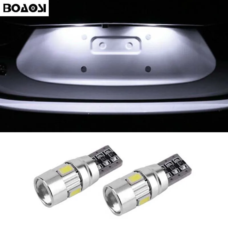 Светодиодсветодиодный лампы BOAOSI 2x T10 W5W 5630 SMD внутреннее освещение подсветка