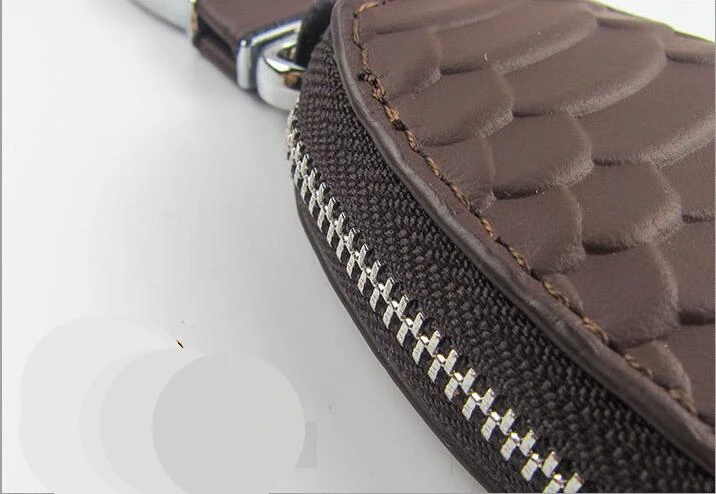 Автомобильный кожаный брелок держатель крышка бумажник карман для Volvo XC90 2016 2017 XC60