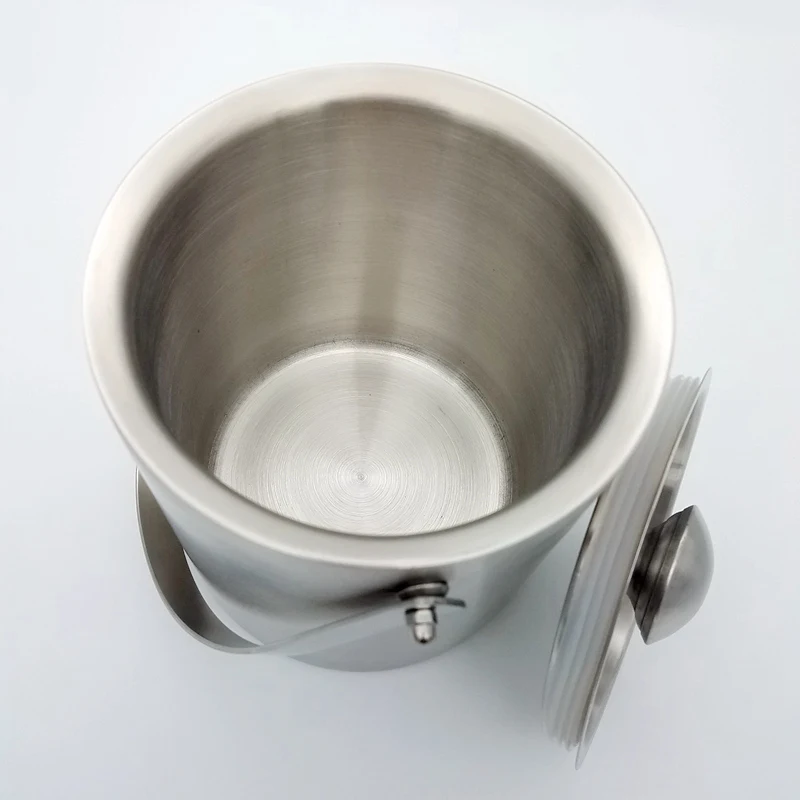 304 Stainless Steel Double Wall Ice Bucket with lid | Дом и сад