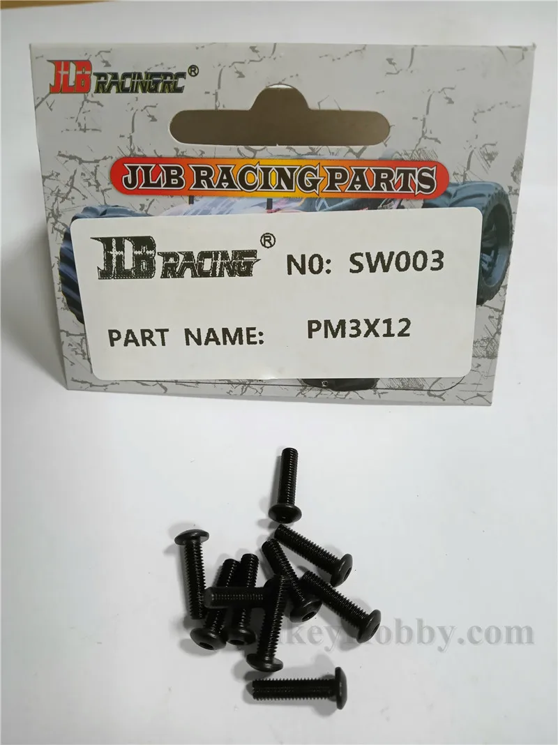 JLB SW003 pm3x12 мм 10 шт. винтовой Гепард 11101 21101 1/10 Запчасти для радиоуправляемых