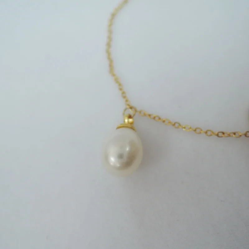 Браслет из 100% натурального пресноводного жемчуга AAA металлический браслет в