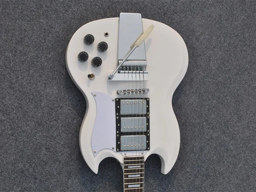G400 White Custom Shop Electric guitar High Quality Real Photos Showing FreeShipping | Спорт и развлечения