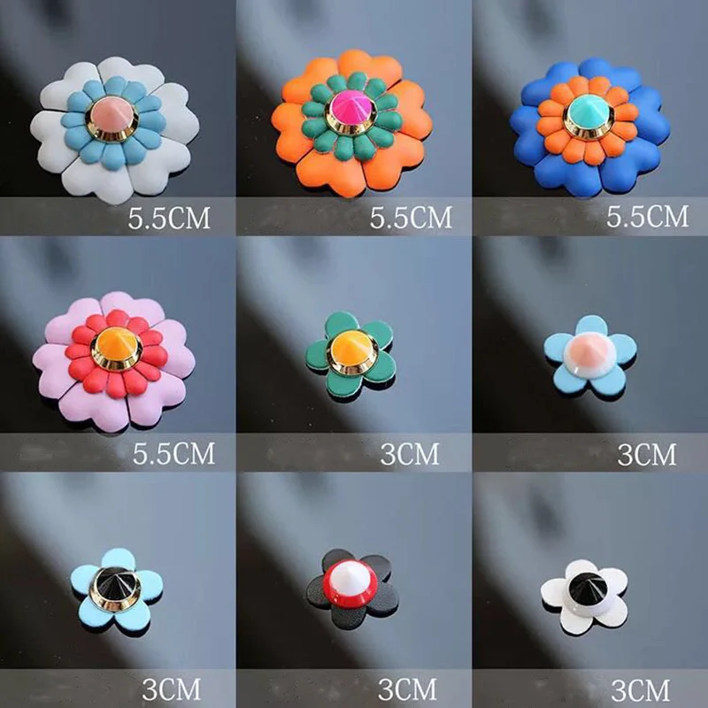 10 шт./партия искусственная кожа цвет окончательная работа Цветочная композиция 3D