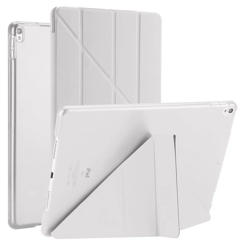 Белый Ультра тонкий стенд дизайн из искусственной кожи чехол для apple ipad 3 4 2 чехол цветной флип смарт-чехол для ipad 2 3 4 Настольный Чехол+ пленка - Цвет: Белый