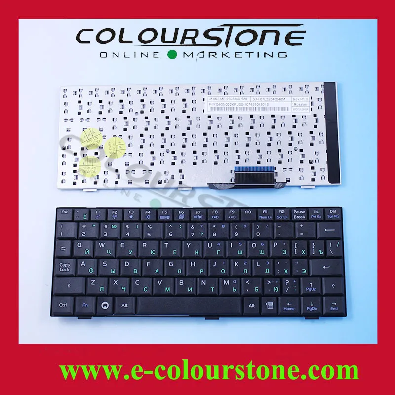 Русский Клавиатура Ноутбука Для Asus EEE PC 700 900 701 901 MP-07C63SU RU Черная клавиатура |