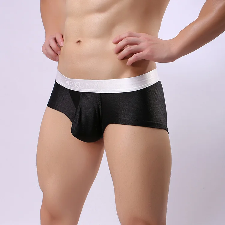 Сексуальные мужские трусы боксеры размера плюс u образная выпуклая сумка