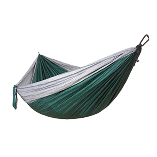 Gray Green Hammock VILEAD Кемпинг гамак Сверхлегкий портативный стабильный уличный рюкзак путешествия охота спальная кровать кроватка с 2 ремнями 2 карабина - Цвет: Gray Green Hammock