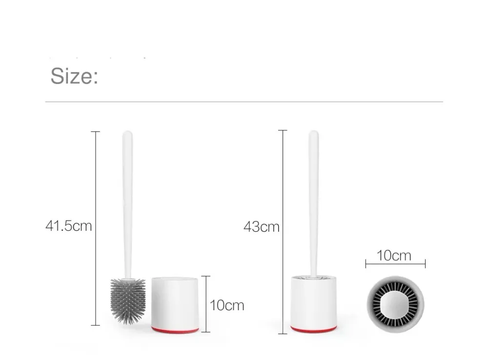 Xiaomi Mijia Yijie TPR вертикальное хранение туалетных щеток и держатель Очиститель набор кремнезема инструмент для чистки ванной комнаты