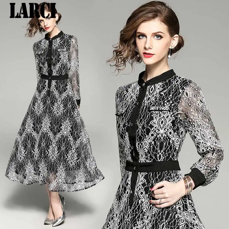 LARCI Для женщин модные платья трапециевидной формы с принтом стенд творческий