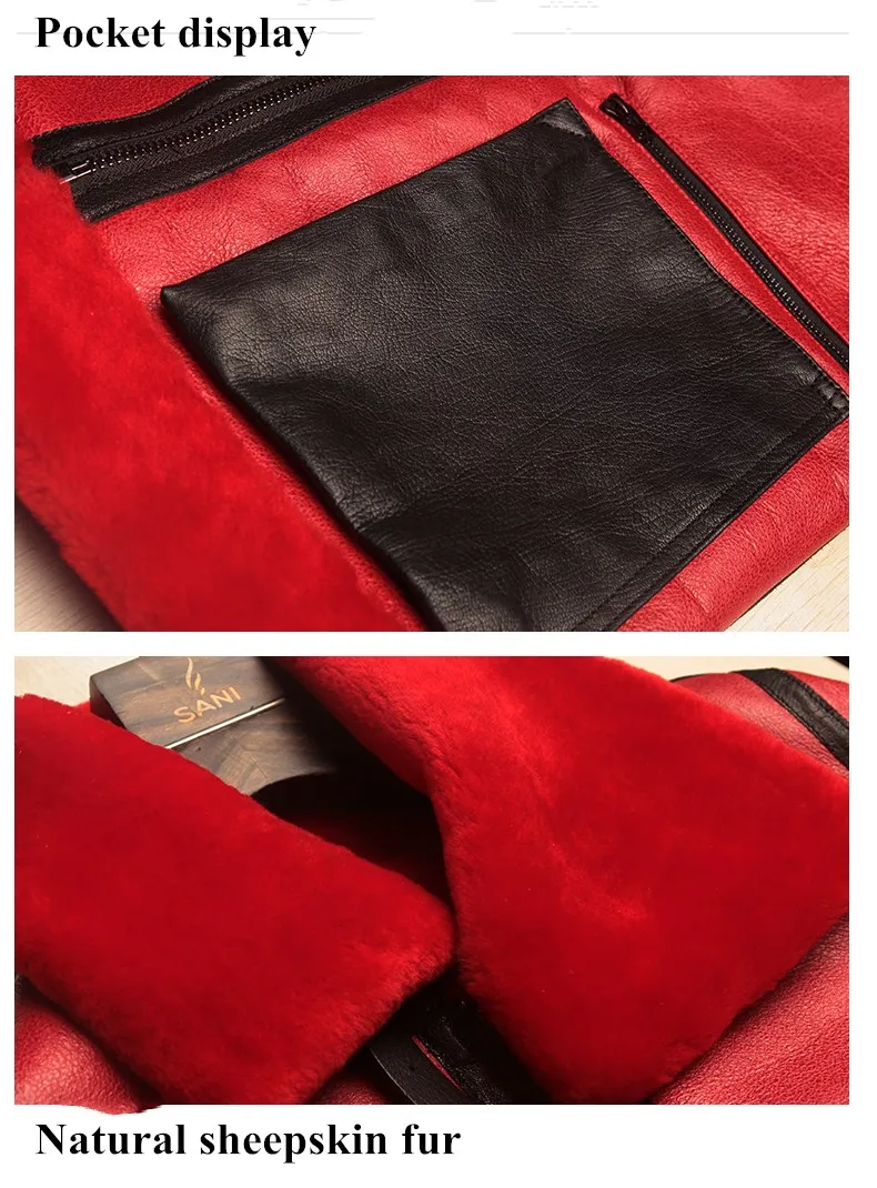 Пальто с мехом Для Мужчин's Shearling куртка B3 летная куртка короткой меховой кожаный жакет импортируется из шерсти из Австралии Для мужчин из овчей солнцезащитные очки-авиаторы