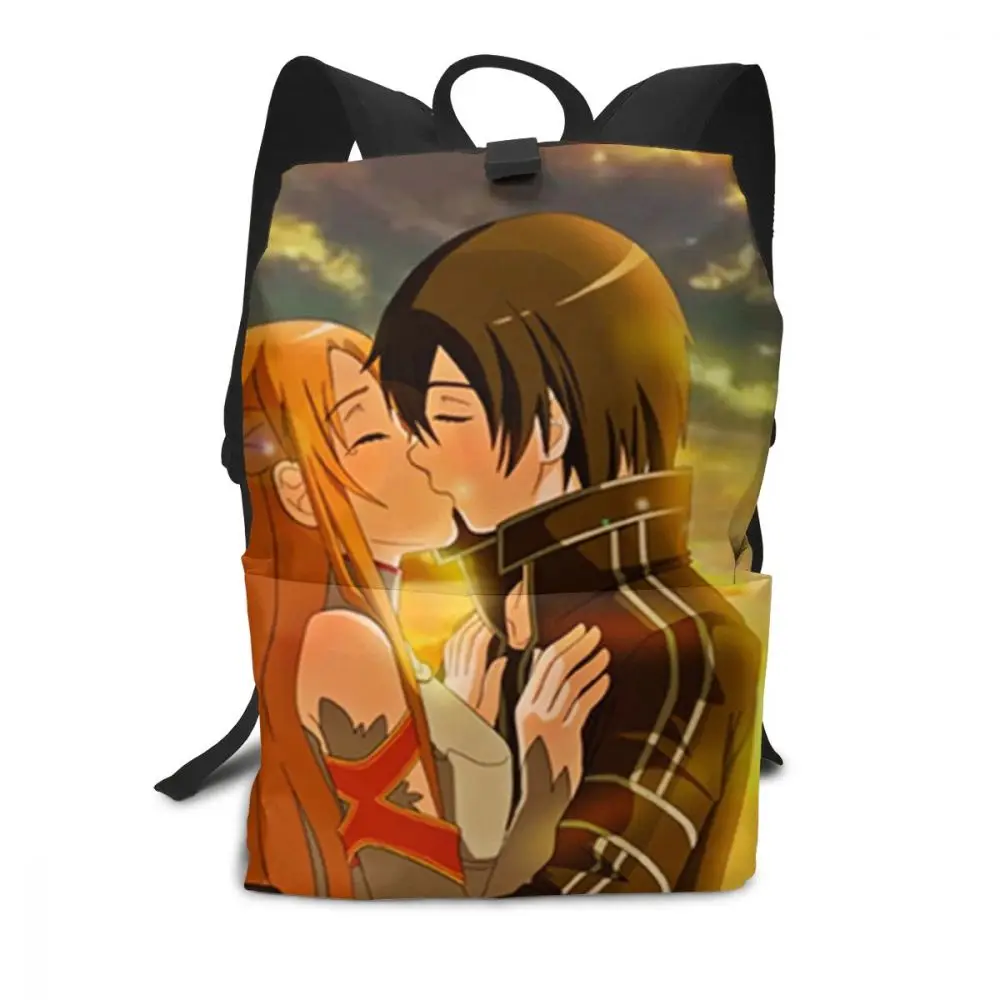 Sword Art онлайн рюкзак Sword Art онлайн Рюкзаки Высокое качество трендовая сумка шаблон для мужчин-женщин шоппер для подростков Мульти сумки с карманами - Цвет: Sword Art