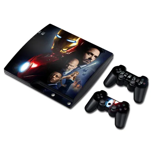Marvel Мстители Железный человек кожи Стикеры наклейка для PS3 тонкий Игровые приставки 3 консоли и контроллеры для PS3 скины Стикеры винил - Цвет: 0721