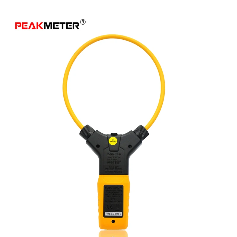 PEAKMETER PM2019A Smart AC 3000A 6000 отсчетов цифровой гибкий клещи мультиметр Ручной ток детектор Тестер Подсветка