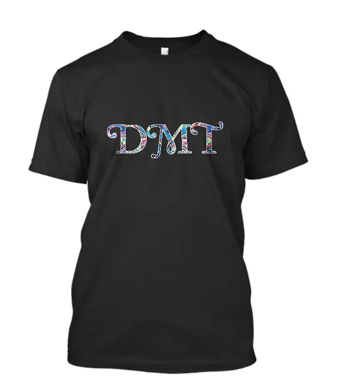 Новая мужская черная футболка DMT с психоделическим рисунком галлюциноген Lsd