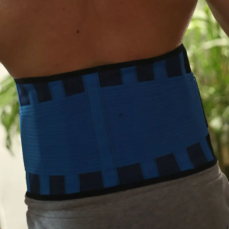 Синий корсет пояс на спину для мужчин и женщин поясничный поддерживающий бандаж