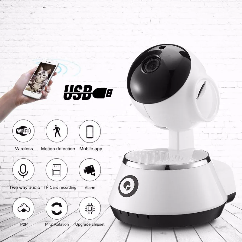 DIGOO BB-M1 Беспроводной Wi-Fi USB Детский Монитор сигнализация Домашняя безопасность ip-камера HD 720P аудио наблюдение Безопасность Защита wifi камера
