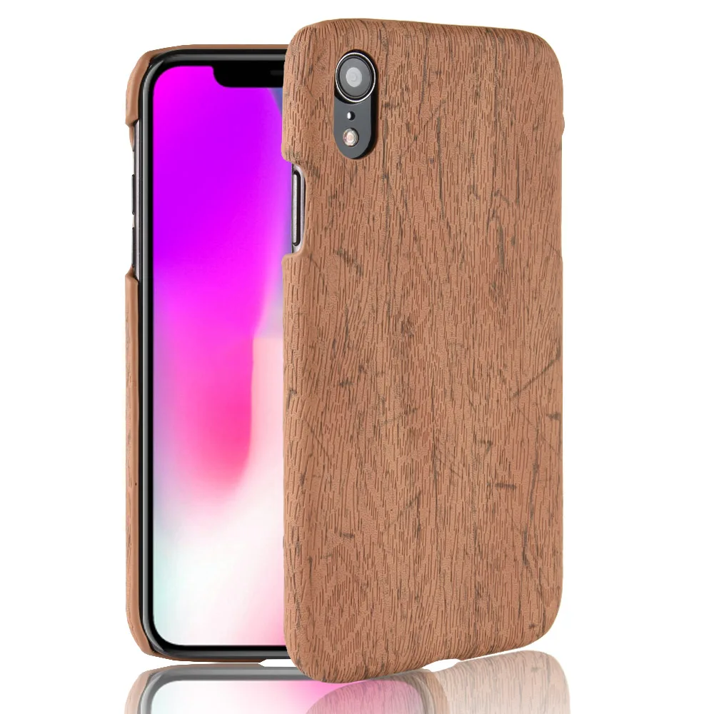 Чехол для iphone XR кожаный роскошный чехол Woodern в стиле ретро XS MAX 6 6s 7 8 Plus Деревянная