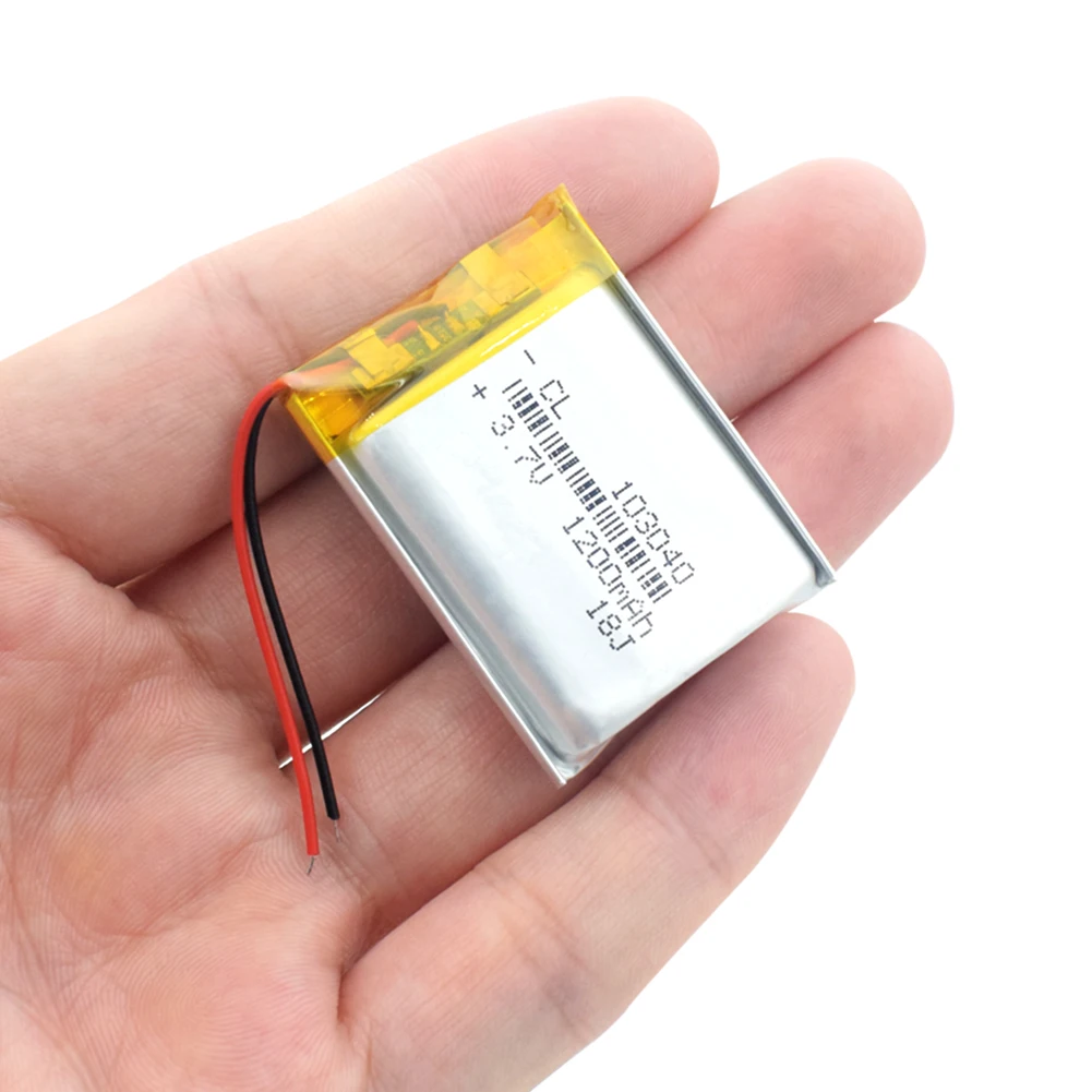 3,7 V 1200mAh литий-полимерная LiPo аккумуляторная батарея 103040 для MP3 MP4 gps psp мобильный Видео игровой коврик электронная книга планшет 10*30*40