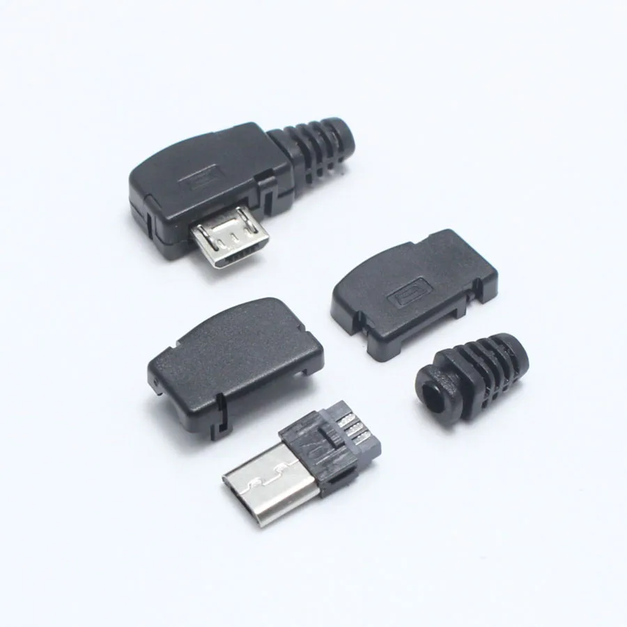 EClyxun 10 компл./лот Micro 5P USB штепсельная Вилка Тип припоя заглушка для зарядки 90