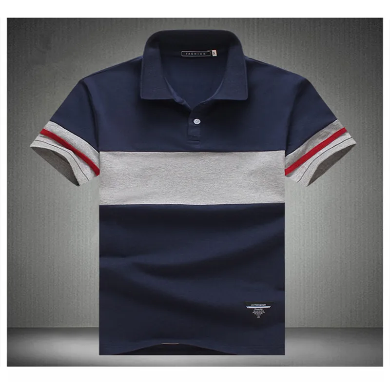 Brand Mens Solid Polo 2017 new brand 92% Cotton camisa men's shirt casual stitching stripes Slim short-sleeved Asian size M | Мужская