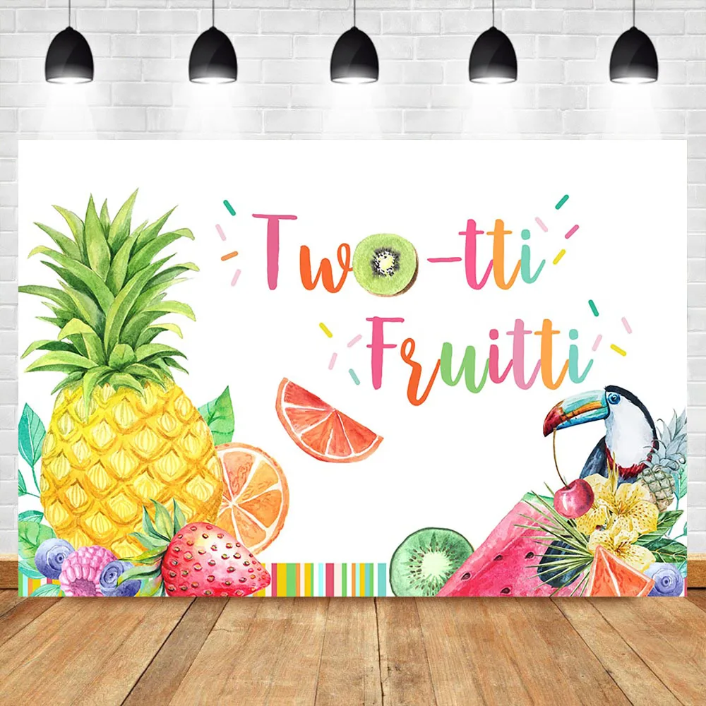 Twotti Frutti на день рождения с изображением Летних Фруктов, день рождения, вечеринка, фото фон из двух tti Frutti для девочек на день рождения декоративные задние планы