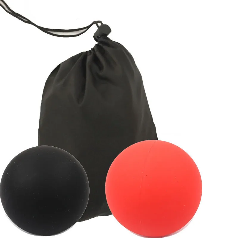 1 black 1 red 2 шт./лот 63 мм силиконовый мяч для Лакросса Тренажерный Зал Фитнес Массаж терапия триггер полный тело упражнения Спорт Йога Мячи расслабить усталость - Цвет: 1 black 1 red