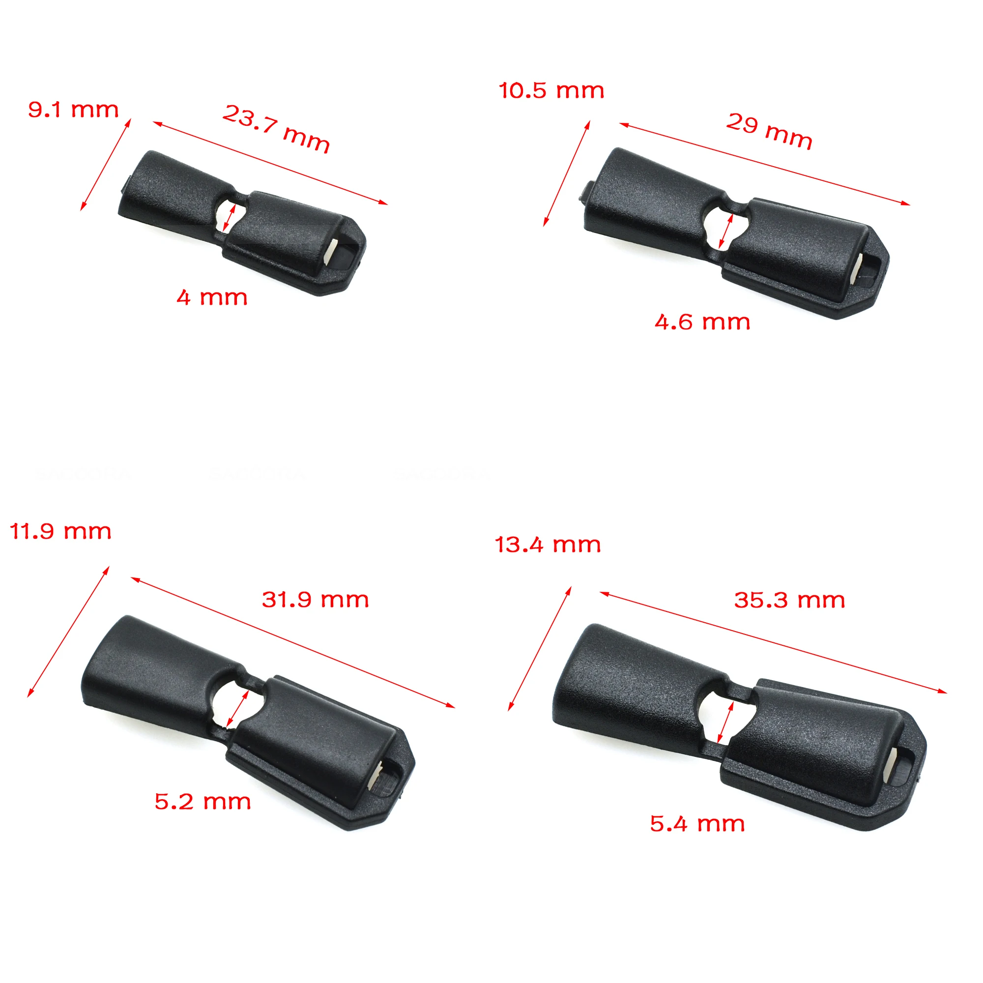 

1000pcs Cord Ends Zipper Pull Cord Lock Stopper For Sportswear Backpack Garment Accessories