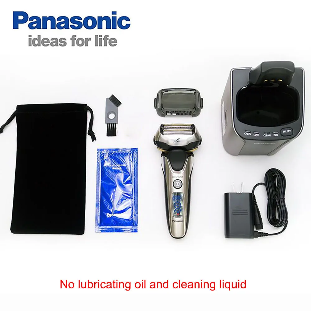 

Panasonic Lamdash Men's Rechargeable Electric Shaver with 5-Blade Cutting System Multi-Flex 3D Head Silver tone ES-LV9A-S