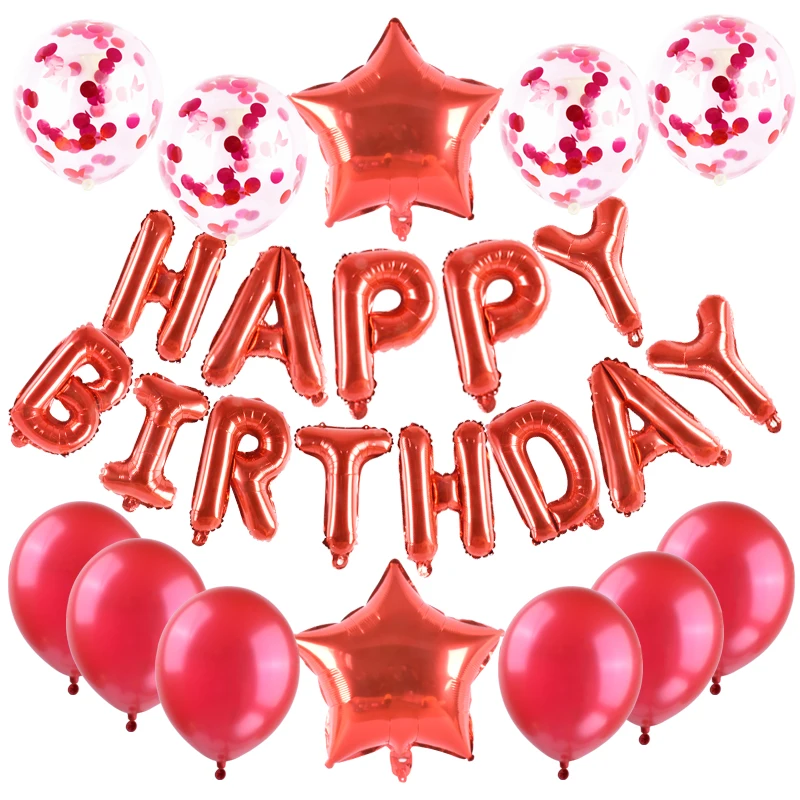 Новые продукты с днем рождения воздушный шар воздушные буквы фольга воздущные