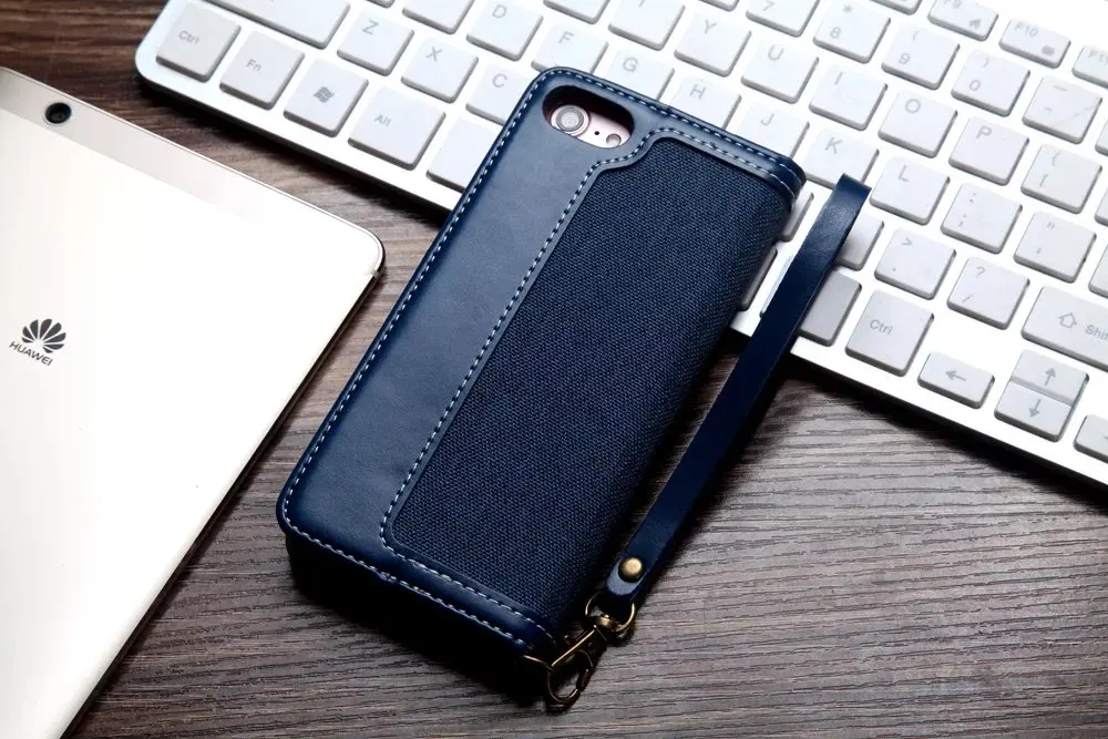 Джинсовый флип-чехол из искусственной кожи чехол для iPhone XS Max XR X XS чехол с отделениями для карт чехол-подставка для iPhone 6 6S 7 8 Plus чехол-кошелек
