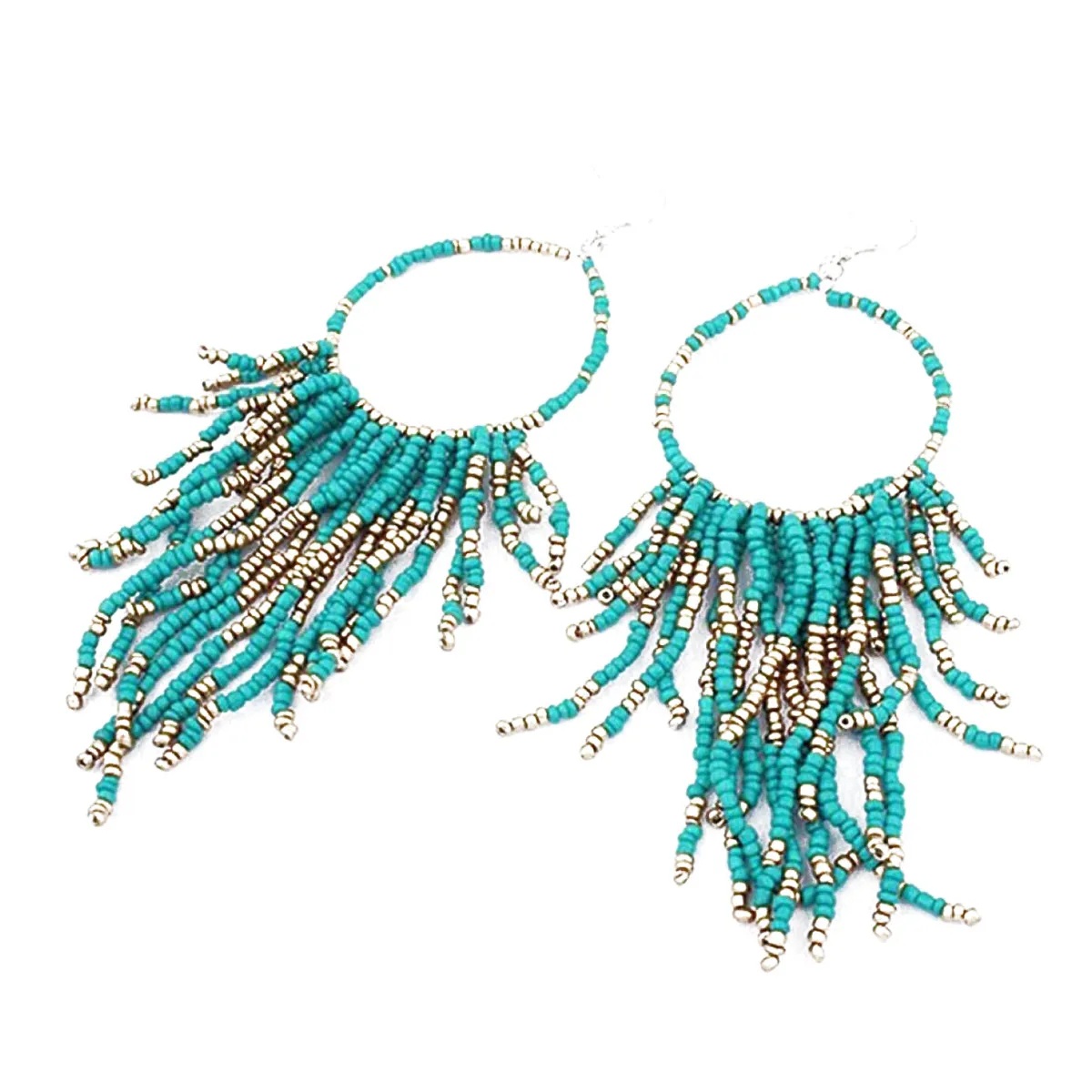 Стильные винтажные серьги в западном стиле 1 пара элегантные богемные длинные с