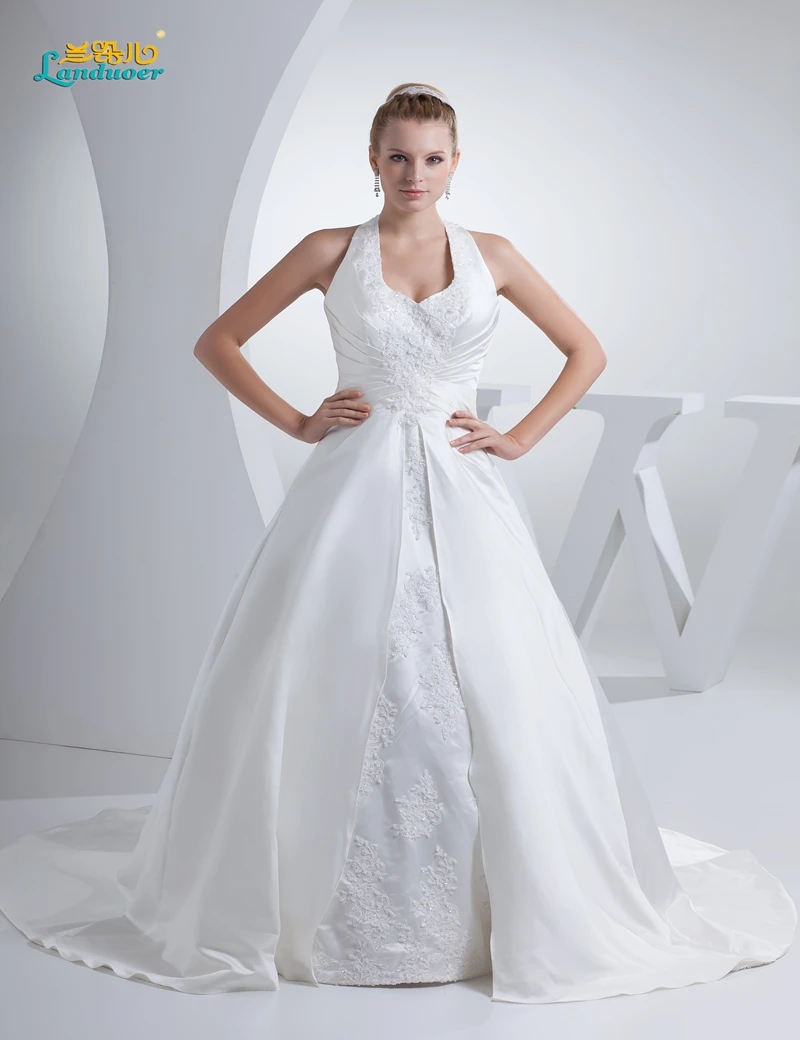 Luxury Vestido De Noiva Ball Gown Wedding Dress 2016 Court Long Train Casamento Robe Mariage Bride Dresses Abiti Da Sposa | Свадьбы и