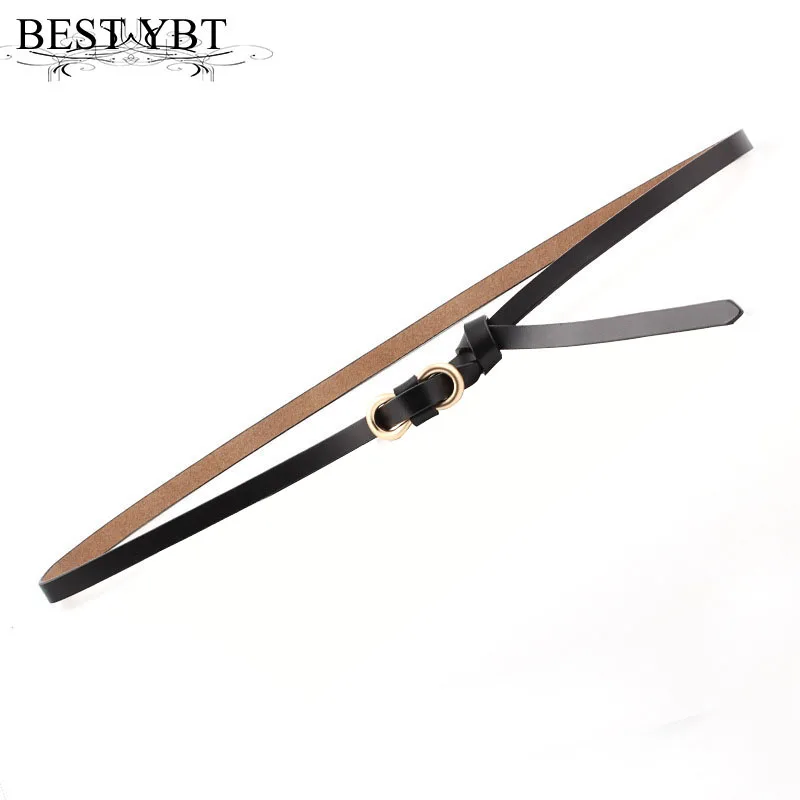 

Best YBT Women Belt Imitation Leather Alloy Individuality Knot Buckle Belt Fashion Skirt Decoration Student Thin Women Belt