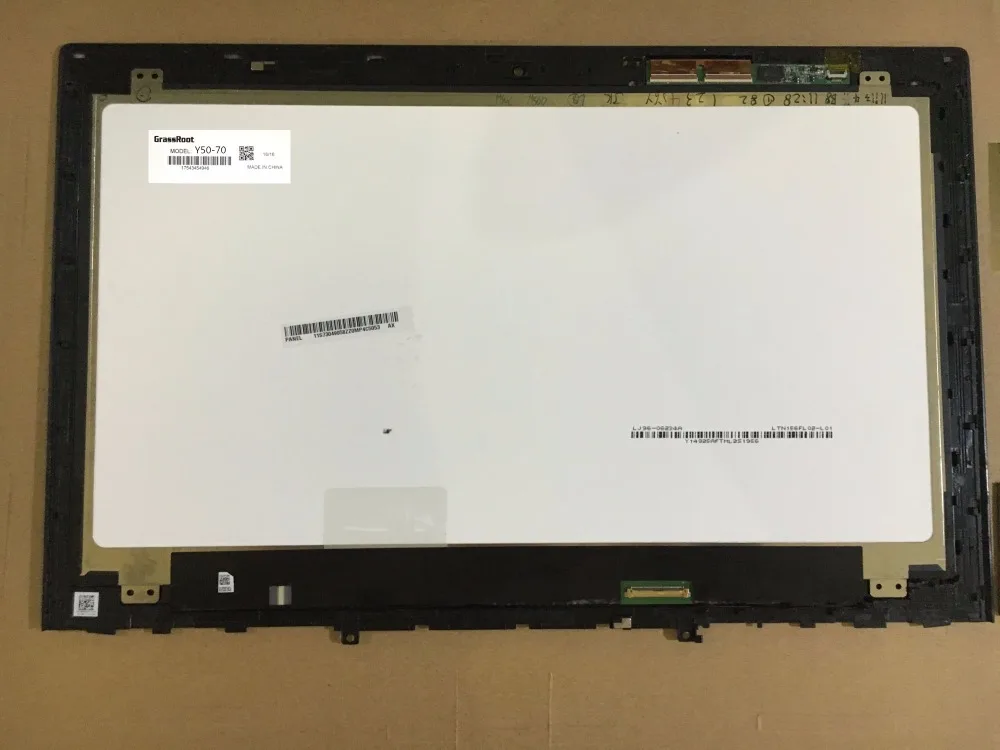 15.6&quot inch 4K LCD Screen Touch Digitizer LTN156FL02 for Lenovo Y50-70 LED+Touch UHD Assembly Display with Frame | Компьютеры и