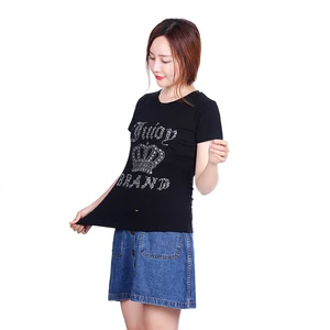 Женская хлопковая футболка, однотонная Повседневная футболка с коротким рукавом и круглым вырезом, лето 2021