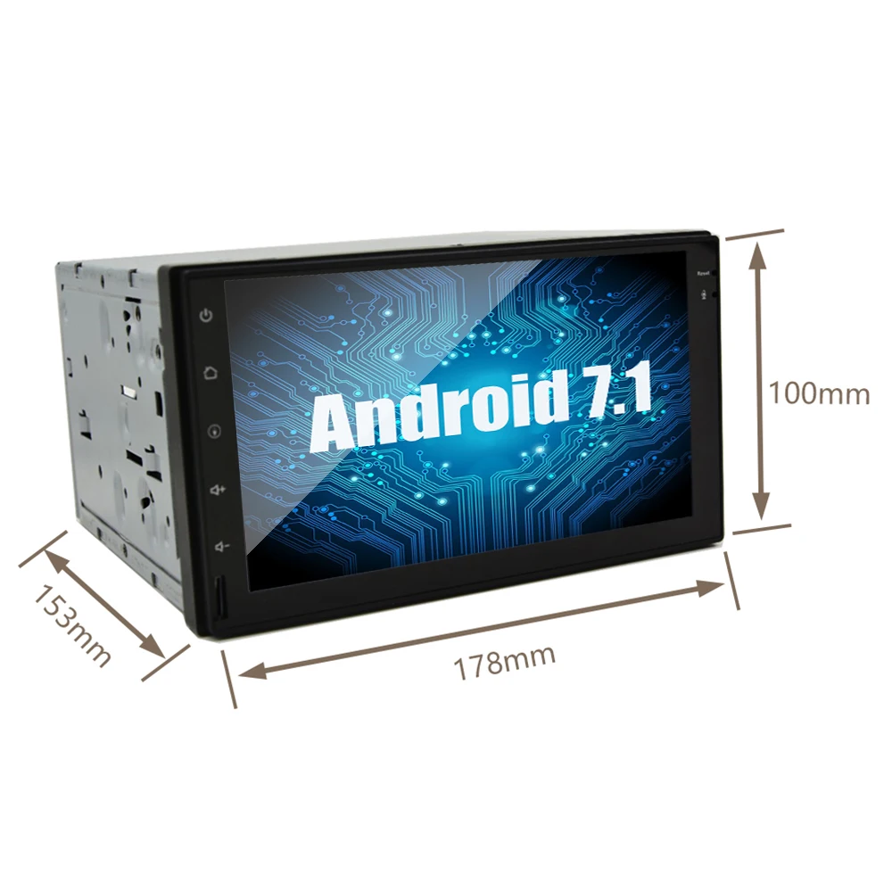7 ''автомобильный мультимедийный плеер 2 din Android 8 1 четырехъядерный