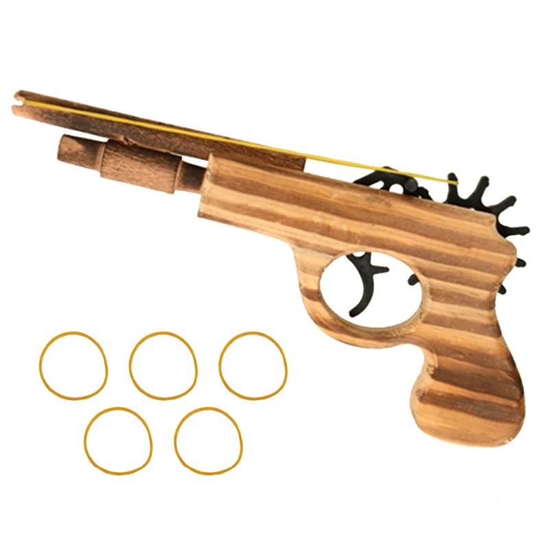 TOFOCO горячая Распродажа резиновый пусковой механизм Деревянный Ручной пистолет