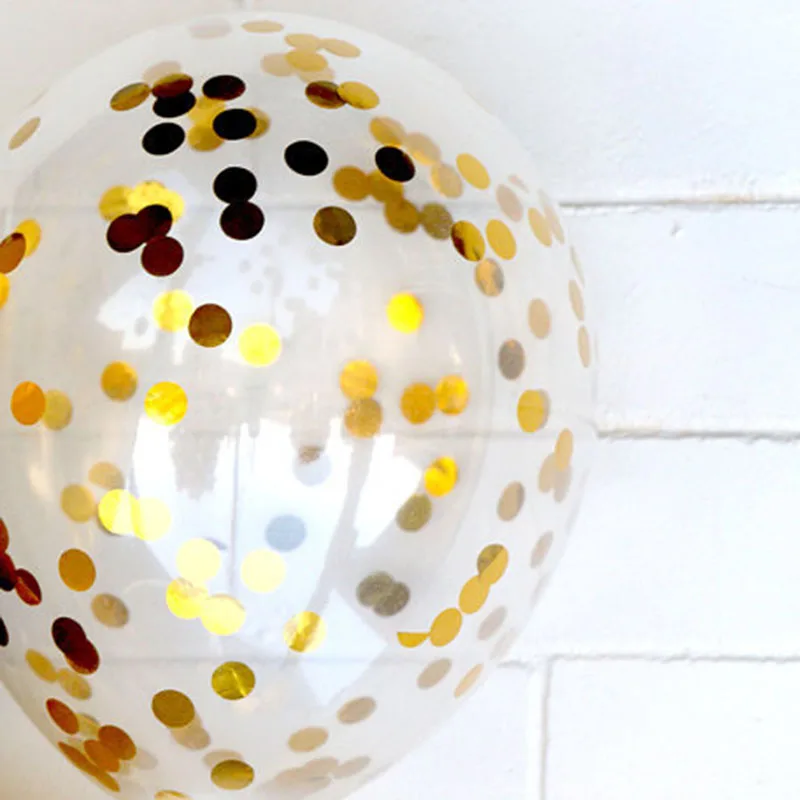 5 шт. надувные шары с конфетти 12-дюймовый латексный шар для свадьбы дня рождения
