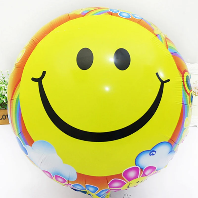 Смайлик 8 дюймов воздушный шар Автоматический надувной да | Дом и сад