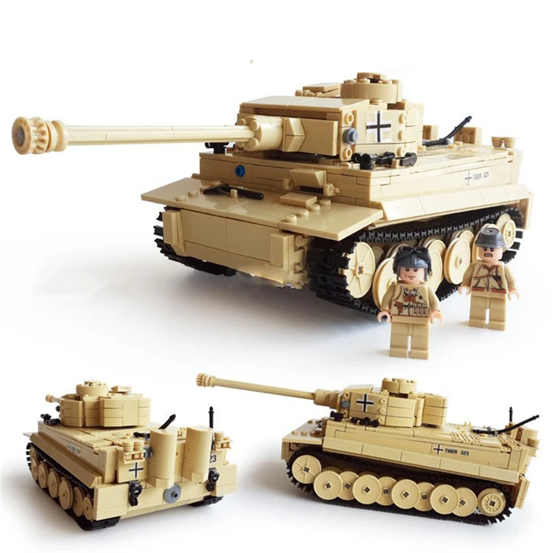 Детские обучающие игрушки 995 шт. наборы строительных блоков LegoINGs военный WW2