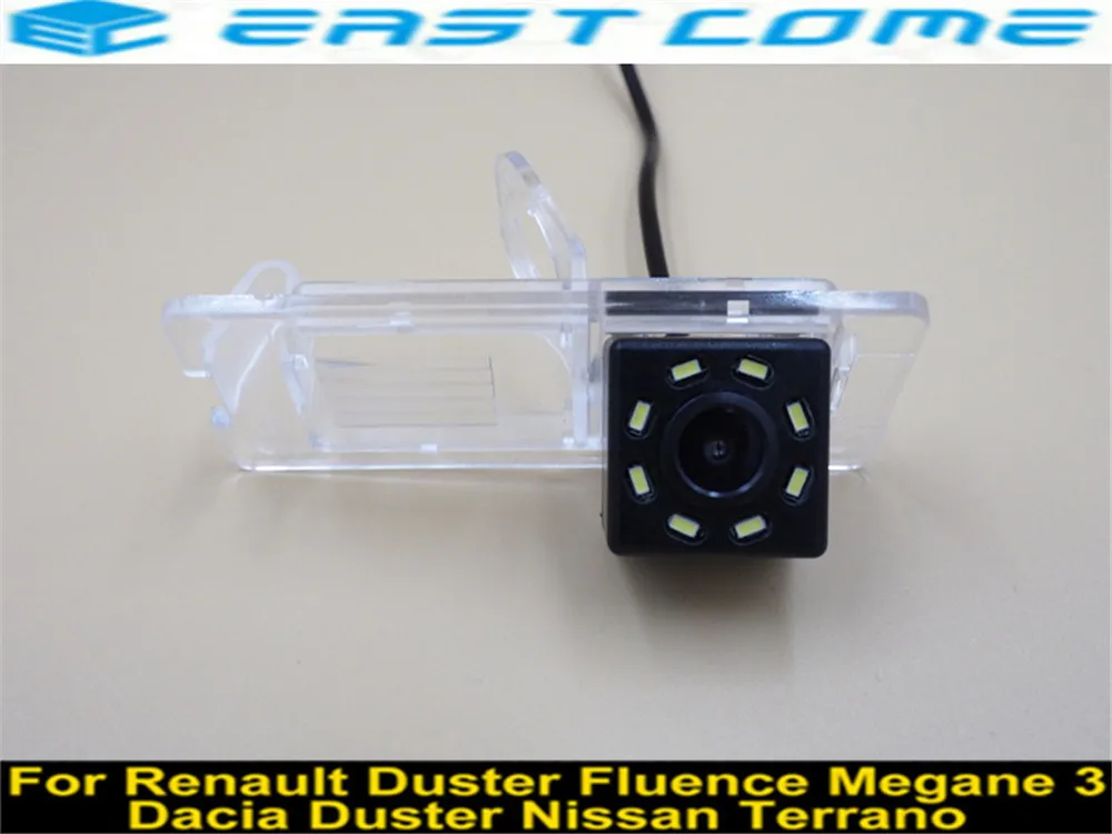 Автомобильная камера заднего вида CCD с 8LED ночным видением для Renault Duster Fluence Megane 3