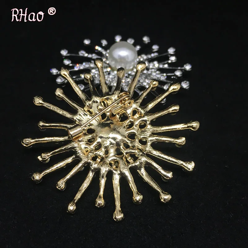 Распродажа броши в форме солнца с жемчугом для женщин брошь подсолнуха булавки