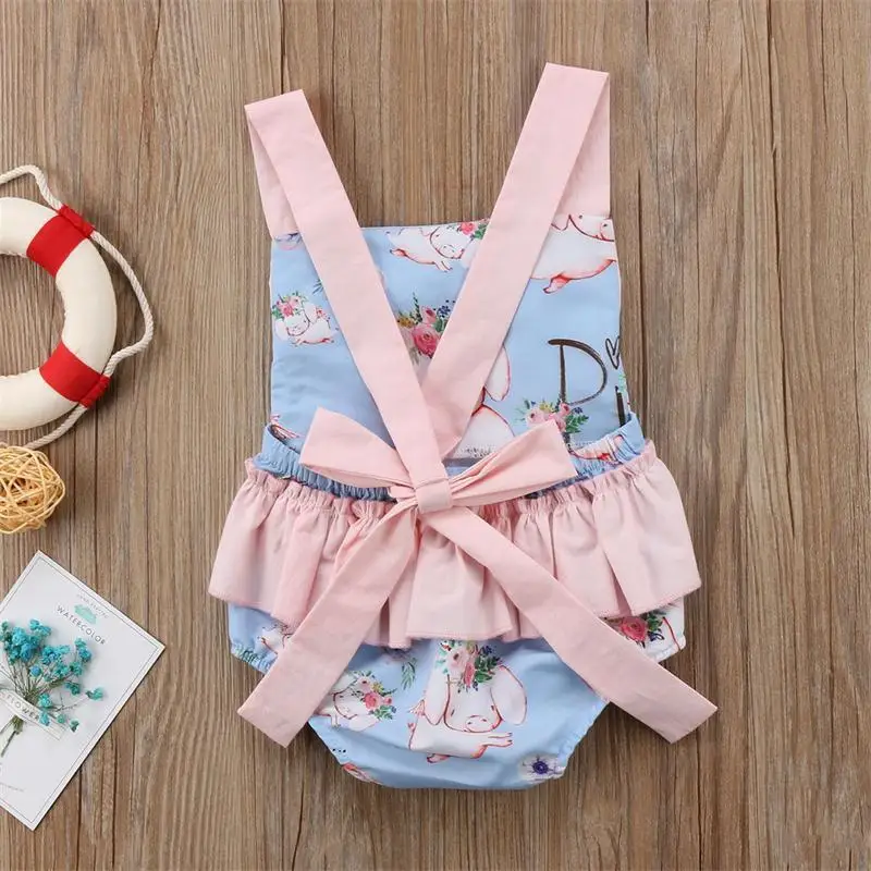 2018 Брендовое новое летнее платье пачка для новорожденных маленьких девочек боди