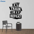Наклейка на стену для фитнеса, виниловый декор, Настенная Наклейка для спальни, йоги, художественного творчества, тренажерного зала, поезда, развлечений E665