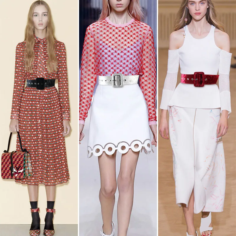 Широкий женский ремень в новом дизайне декоративный пояс модный бархатный