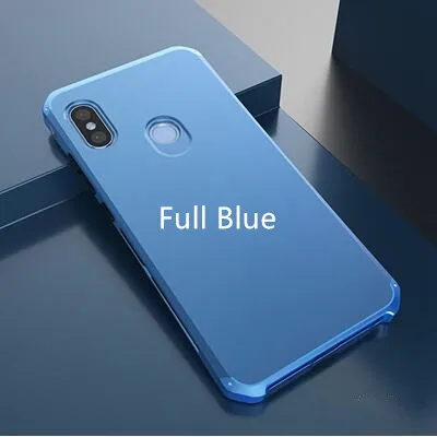 Роскошные RedMi Note 8 Pro чехол металла с армированной рамой, чехол для телефона RedMi Note 8 iPhone 7 6 Plus 5 iPad Pro Note 4X Mi Note 3 Mi8 SE MIX2S Mi9 Mi6 - Цвет: Full Blue